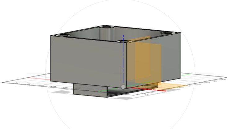 Diseño en 3D de la parte superior de MECH-3